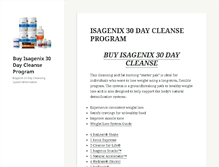 Tablet Screenshot of 30daycleanseprogram.com